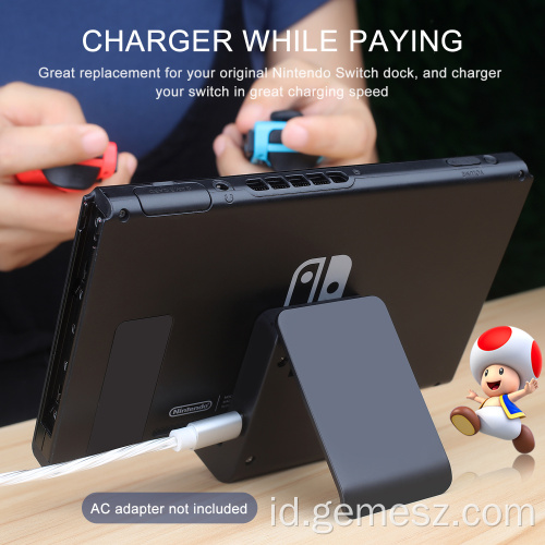 Stasiun Pengisian Daya Lipat Portabel untuk Nintendo Switch